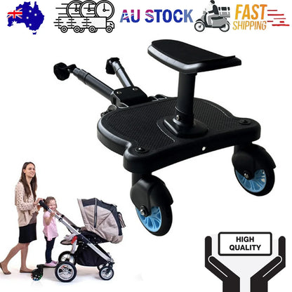 Baby Jogger Glider Board 2 in 1 Kid Stroller Board with Dismountable Seat AU blue wheel - Mekamart Australia