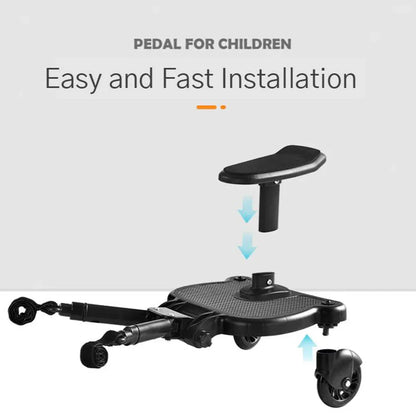 Baby Jogger Glider Board 2 in 1 Kid Stroller Board with Dismountable Seat AU blue wheel - Mekamart Australia