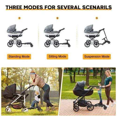 Baby Jogger Glider Board 2 in 1 Kid Stroller Board with Dismountable Seat AU pink wheel - Mekamart Australia