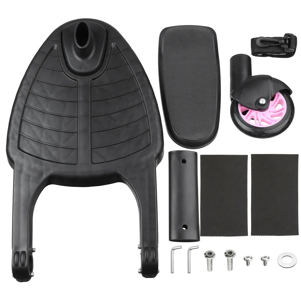 Stroller Step Board Toddler Buggys Wheel Standing Board Skateboard For Pram Kids Pink - Mekamart Australia