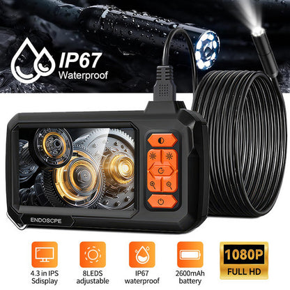 5M 8mm Lens Industrial Endoscope 1080P Digital Borescope Inspection Camera LED Lamp