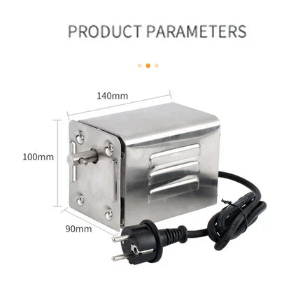 Electric BBQ Rotisserie Motor Spit Stainless Steel BBQ Campfire Motor AU Plug - Mekamart Australia