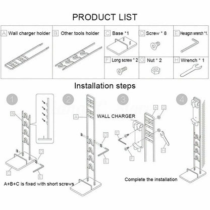 Freestanding Cordless Vacuum Cleaner Stand Rack Holder For Dyson V6 7 V8 V10 V11 - Mekamart Australia