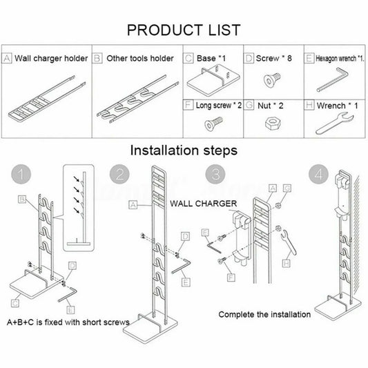 Freestanding Cordless Vacuum Cleaner Stand Rack Holder For Dyson V6 7 V8 V10 V11 - Mekamart Australia