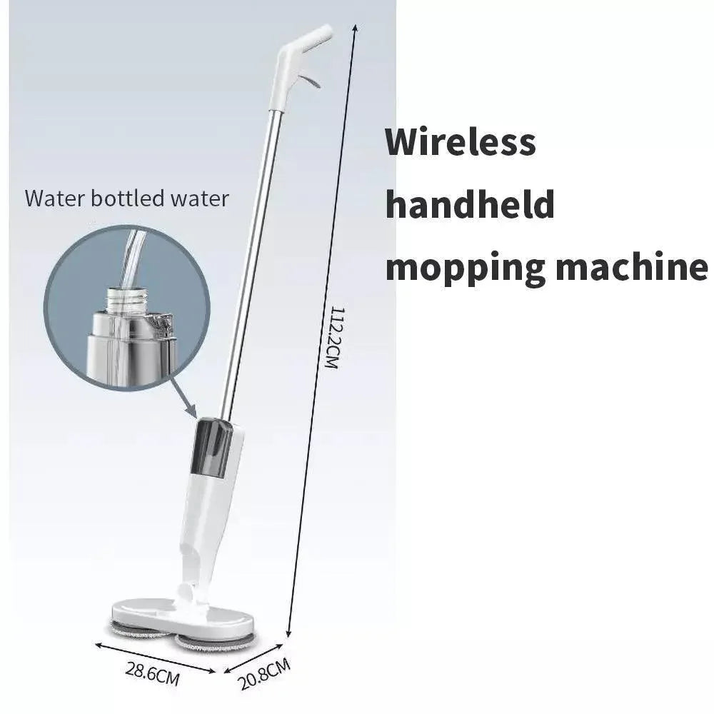 Cordless Electric spin 6Mops Cleaner 5In1 Floor Polisher Sweeper Washer Scrubber - Mekamart Australia