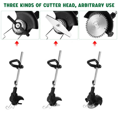 3in1 Cordless Grass Trimmer Grass Lawn Brush Cutter Whipper Snipper with 1 Battery - Mekamart Australia