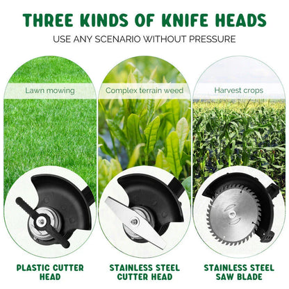 3in1 Cordless Grass Trimmer Grass Lawn Brush Cutter Whipper Snipper with 1 Battery - Mekamart Australia