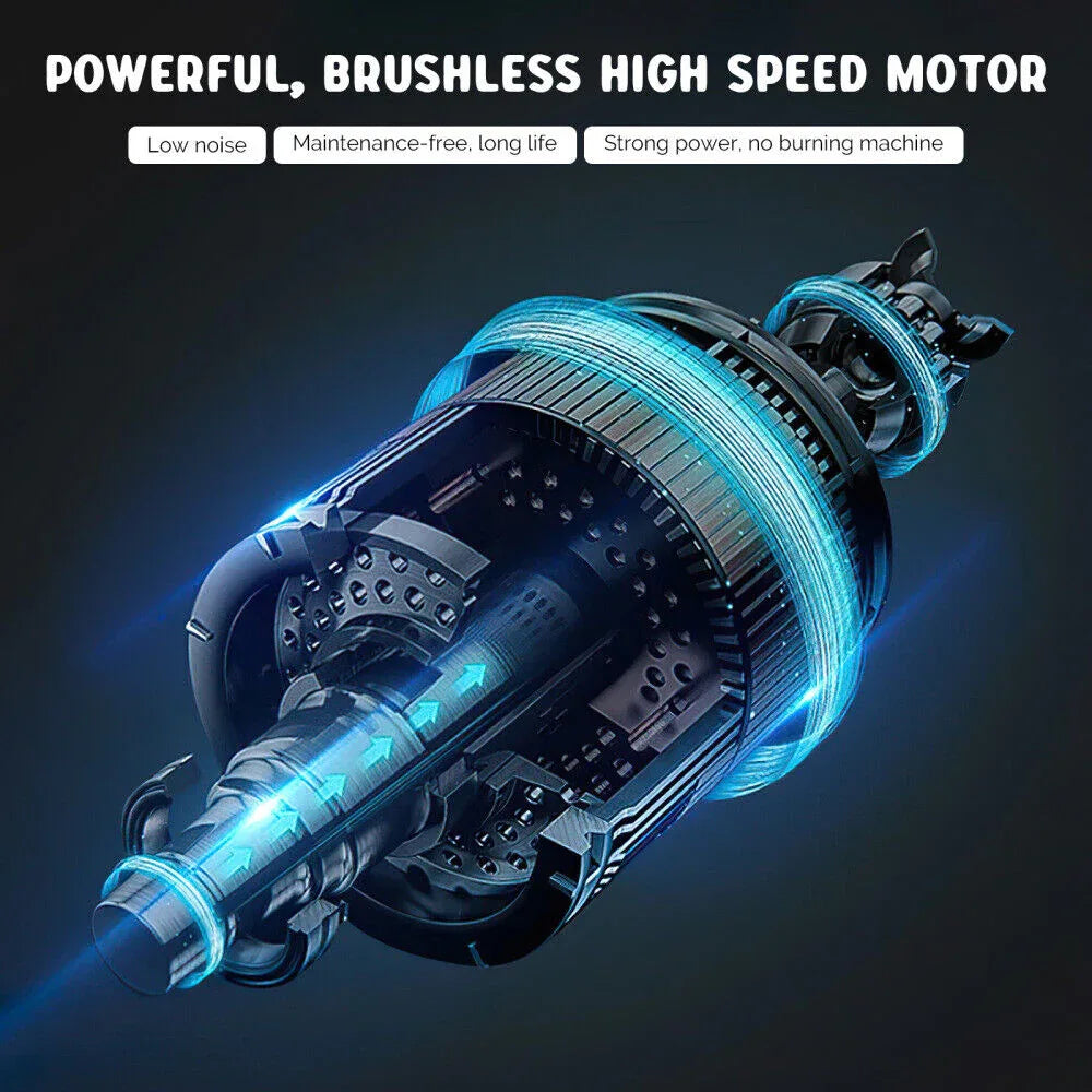 3in1 Cordless Grass Trimmer Grass Lawn Brush Cutter Whipper Snipper with 2 Battery - Mekamart Australia