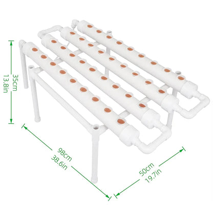 36 Sites Hydroponic Grow Tool Kits Vegetable Garden System 220V Water Pump - Mekamart Australia