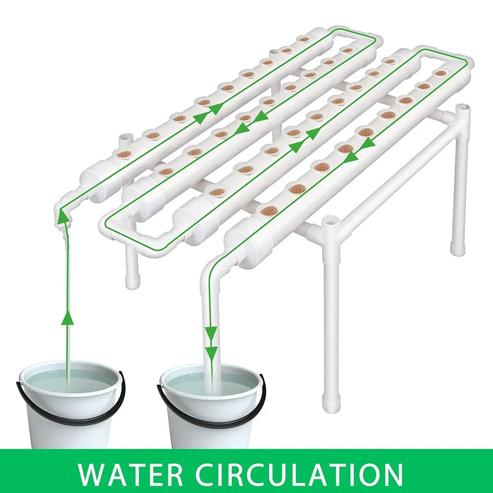 36 Sites Hydroponic Grow Tool Kits Vegetable Garden System 220V Water Pump - Mekamart Australia