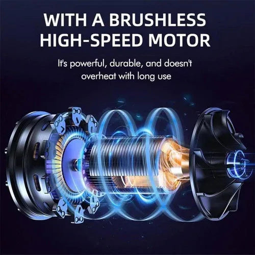 Cordless Blower Portable Handheld Electric Brushless Turbo Jet Fan w/2 Batteries - Mekamart Australia