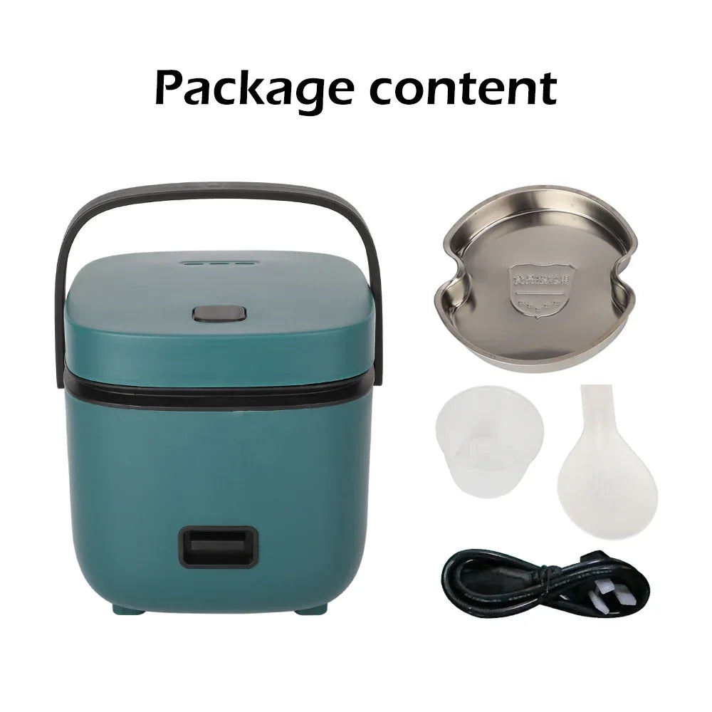 1.2L Mini Rice Cooker Travel Small Non-stick Pot For Cooking Soup Rice Stews - Mekamart Australia