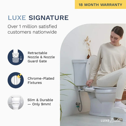 Toilet Bidet Seat Spray Hygiene Water Wash Clean Sanitation Bathroom Attachment - Mekamart Australia