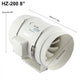 8" Inch Silent Extractor Fan Duct Hydroponic Inline Exhaust Vent Industrial - Mekamart Australia