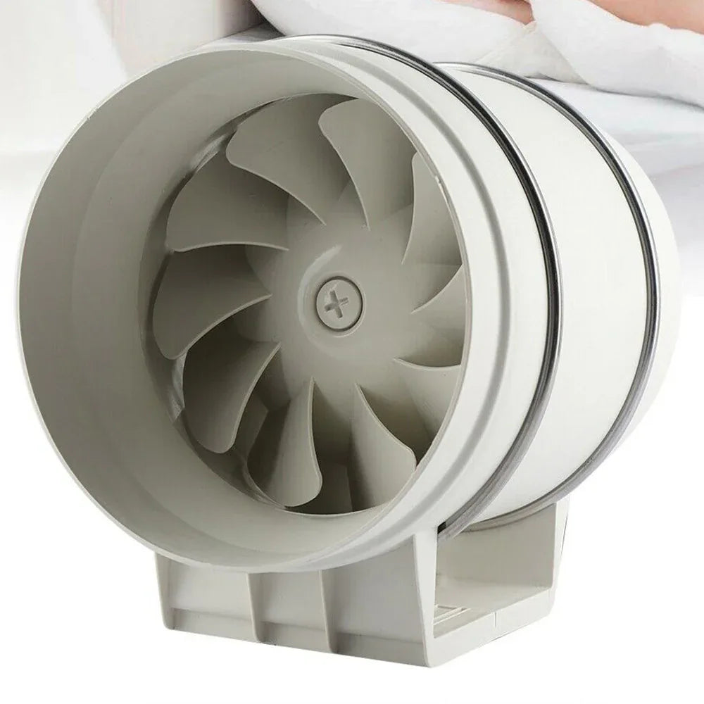 8" Inch Silent Extractor Fan Duct Hydroponic Inline Exhaust Vent Industrial - Mekamart Australia
