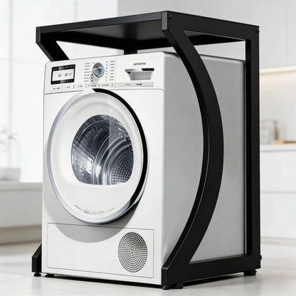ORIGINAL Dryer Stand Maxi: Portable Dryer Rack Heavy Duty Steel Capacity Black for Washer/Dryer/Mini Fridge