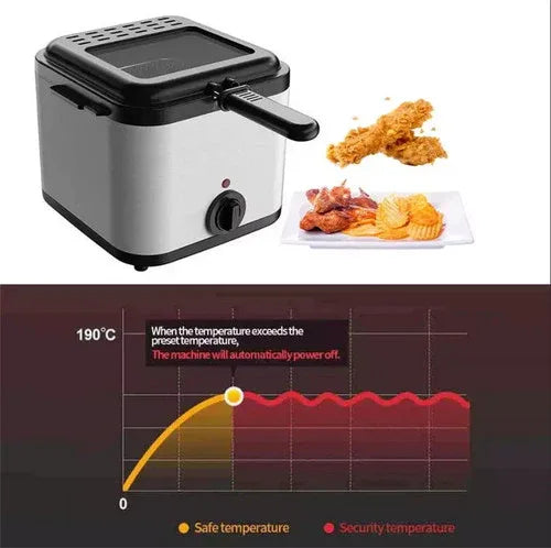 Electric Deep Fryer 2.5L French Frie Machine Oil Hot Pot Fried Chicken Grill - Mekamart Australia