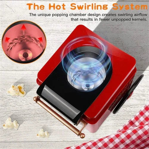Electric Home Popcorn Machine Classic Car Corn Popper Maker For Kid Gift - Mekamart Australia