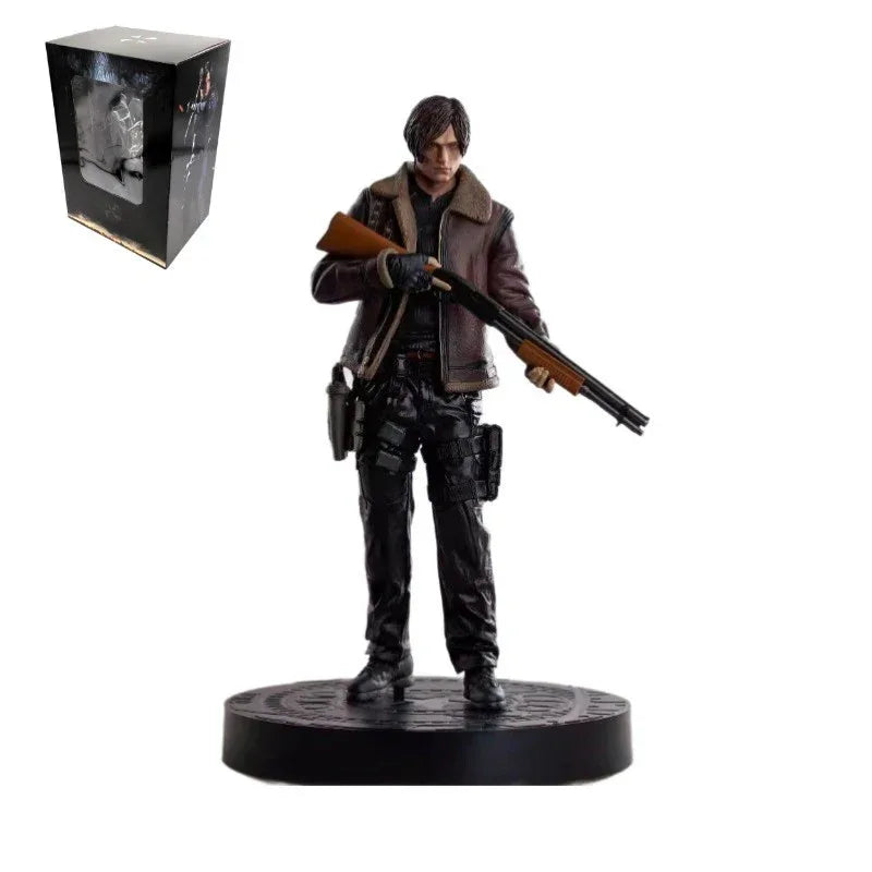 Resident Evil Leon Scott Kennedy Figure Game Model Statue Toy 33cm - Mekamart Australia
