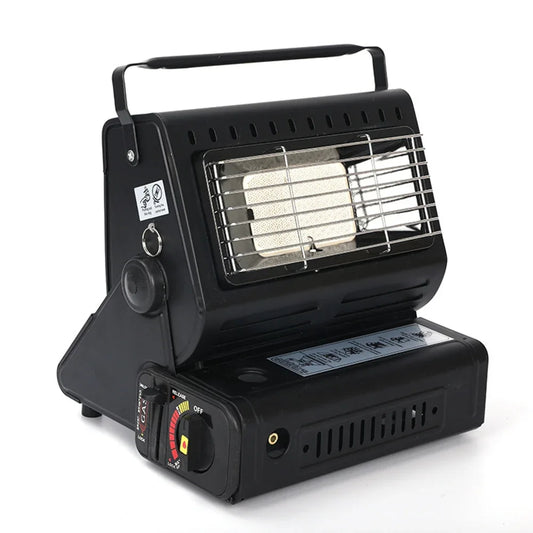 Portable Butane Gas Heater Camping Camp Tent Outdoor Hiking Camper Survival Black - Mekamart Australia