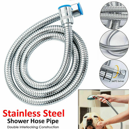 3m Shower Head Hose Stainless Steel Bathroom Flexible Tube Replacement Pipe AU - Mekamart Australia