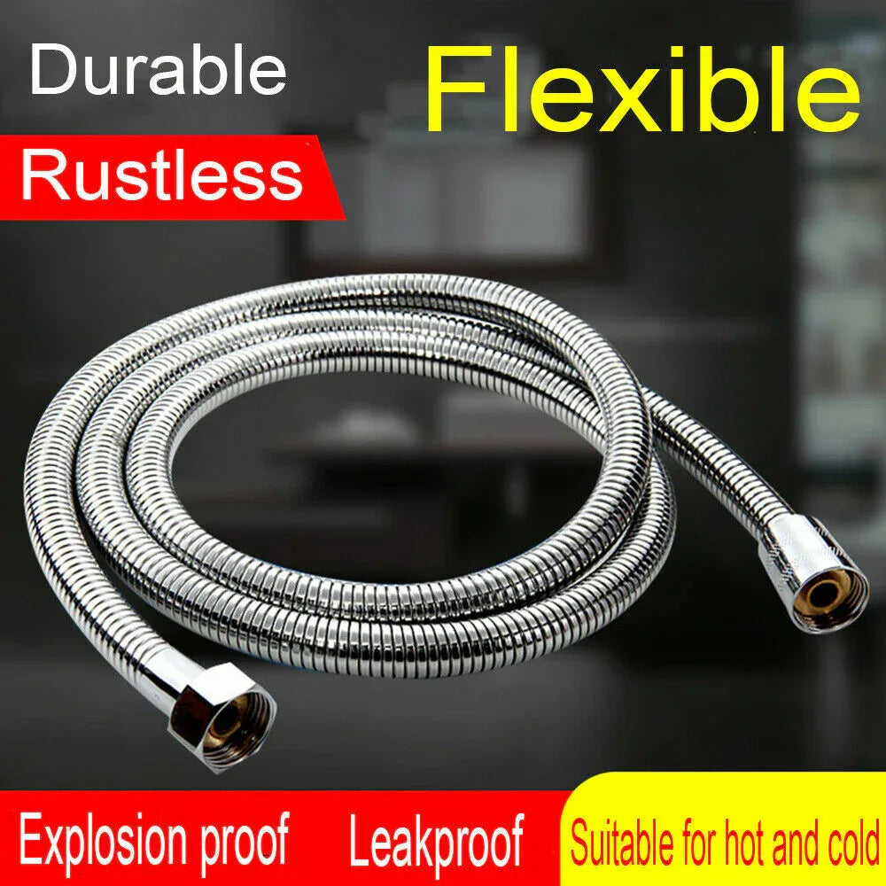 3m Shower Head Hose Stainless Steel Bathroom Flexible Tube Replacement Pipe AU - Mekamart Australia