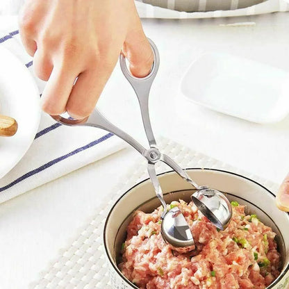 L Meatball Maker Spoon Kitchen Stick Utensil Baller Meat Stainless Steel AU - Mekamart Australia