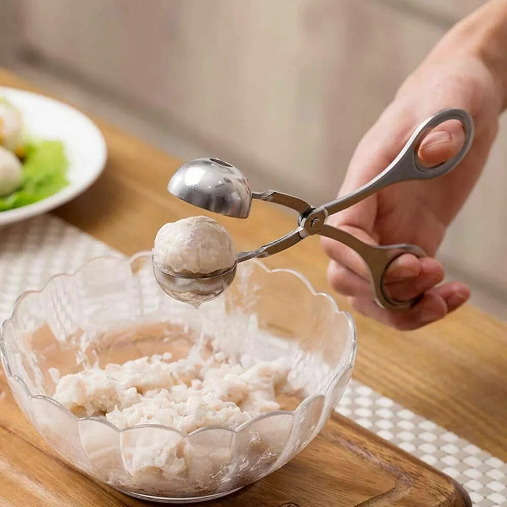 S Meatball Maker Spoon Kitchen Stick Utensil Baller Meat Stainless Steel AU - Mekamart Australia