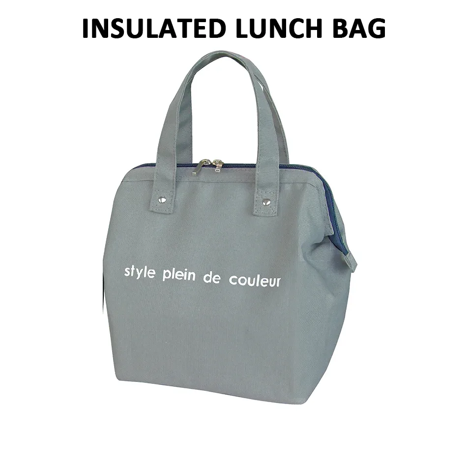 Insulated Thermal Cooler Lunch Bag Portable Picnic Storage Bag Pouch 22*14*25cm - Mekamart Australia
