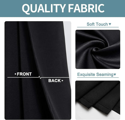 2X Blockout Curtains 100% Blackout Window Curtain Draperies Pair Eyelet 3 Layers 132CM(W) x 160CM(D) - Mekamart Australia
