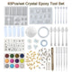 93Pcs/Set Resin Mold Epoxy Resin Mold Dropper Spoon Powder Set Kit Craft Tool - Mekamart Australia