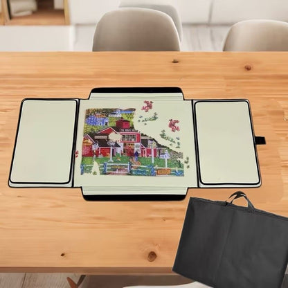 Portable Jigsaw Puzzle Board Mat Holds up to 1000 Pcs Puzzle Surface Holder