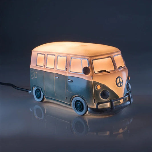 Blue Metal Look Combi Table Lamp - Mekamart Australia