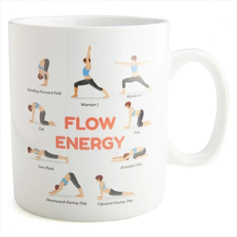 Yoga Poses Giant Coffee Mug - Mekamart Australia
