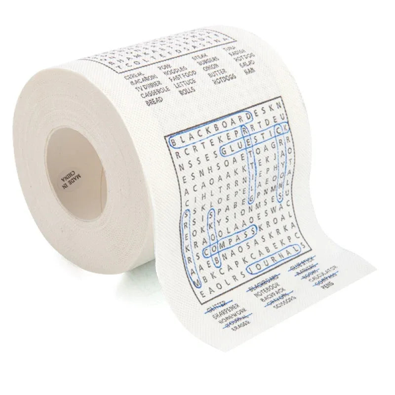 Word Search Toilet Paper - Mekamart Australia