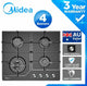 Gas Glass Cooktop 60cm Black - Mekamart Australia