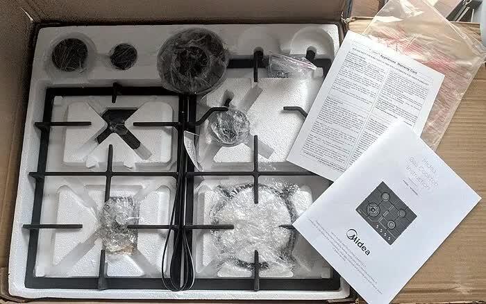 Gas Glass Cooktop 60cm Black - Mekamart Australia