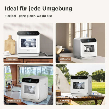Midea 3rd Generation Bench Top Mini Dishwasher - Mekamart Australia
