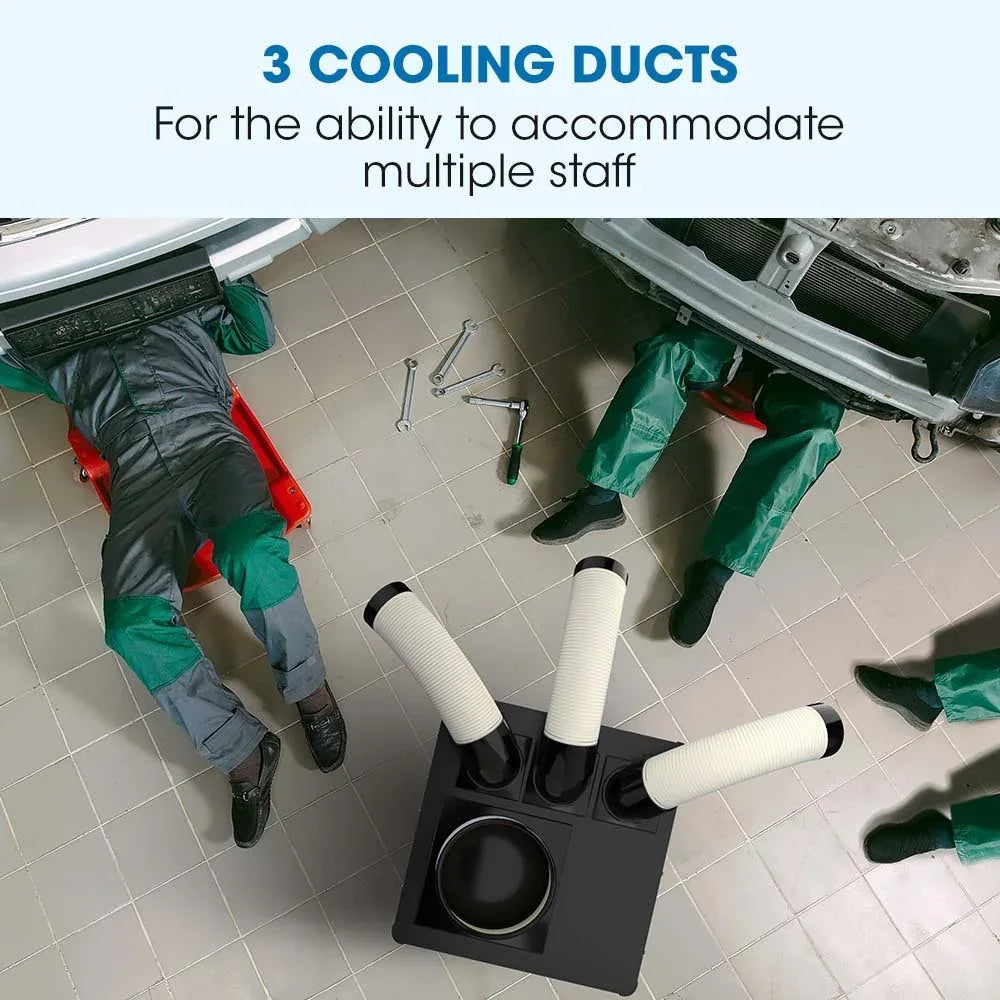 POLYCOOL 6.5kW Portable Industrial Spot Cooler, with Triple Cooling Ducts, 15A Plug - Mekamart Australia