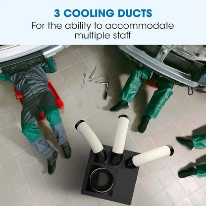 POLYCOOL 6.5kW Portable Industrial Spot Cooler, with Triple Cooling Ducts, 15A Plug - Mekamart Australia