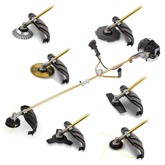 Baumr-AG 65CC Brushcutter Whipper Snipper Trimmer Brush Cutter Multi Pole Tool - Mekamart Australia