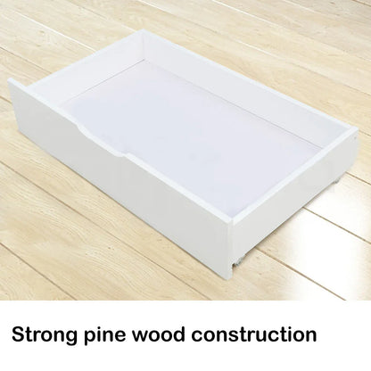 Kingston Slumber Trundle Under Bed Storage Drawers, 2 Pieces, White - Mekamart Australia