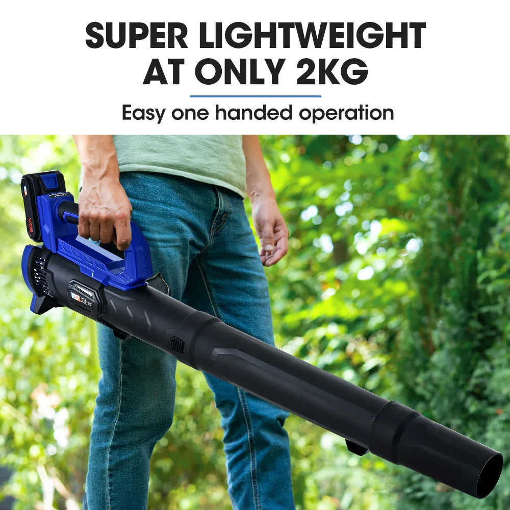 POWERBLADE BW4 20V Cordless Electric Leaf Blower Kit, with Battery and Fast Charger - Mekamart Australia