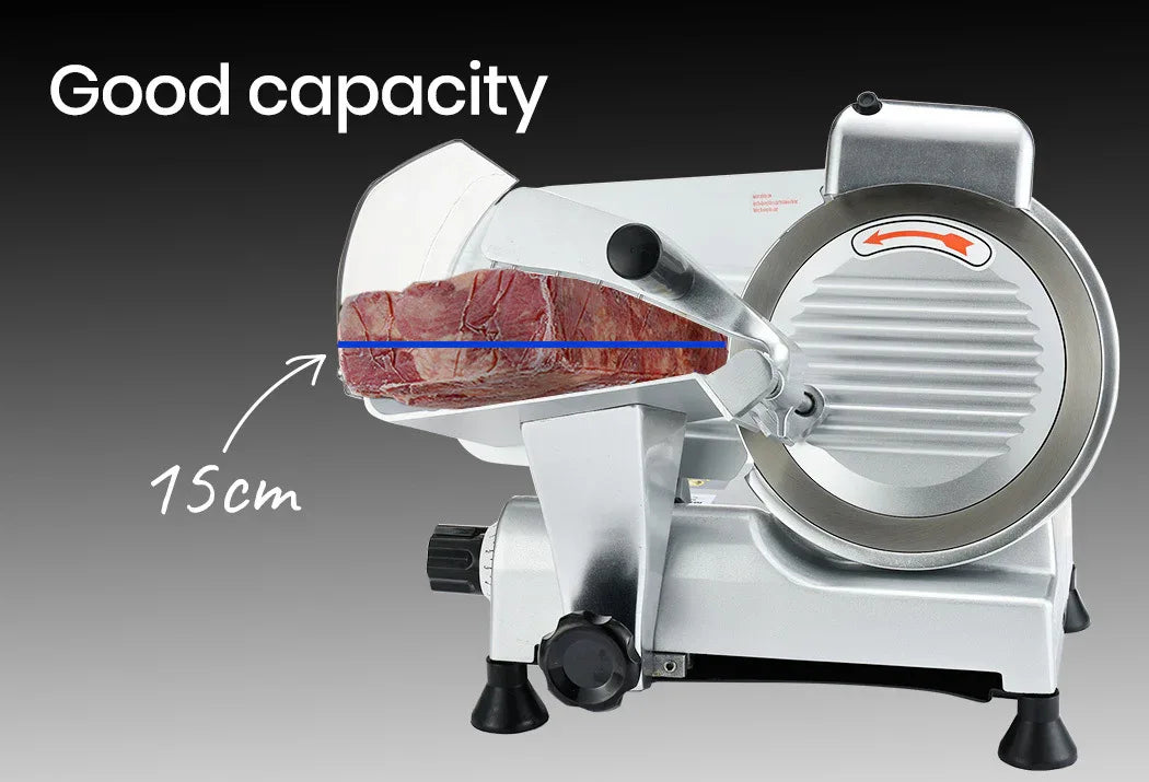 EUROCHEF 8 Inch Commercial Meat Slicer 280W Electric Food Cutting Machine, Deli Shaver Cutter 200mm - Mekamart Australia