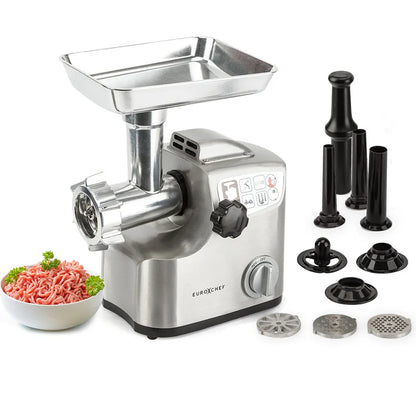 EuroChef Meat Grinder Electric Mincer Sausage Filler Kebbe Maker - Mekamart Australia