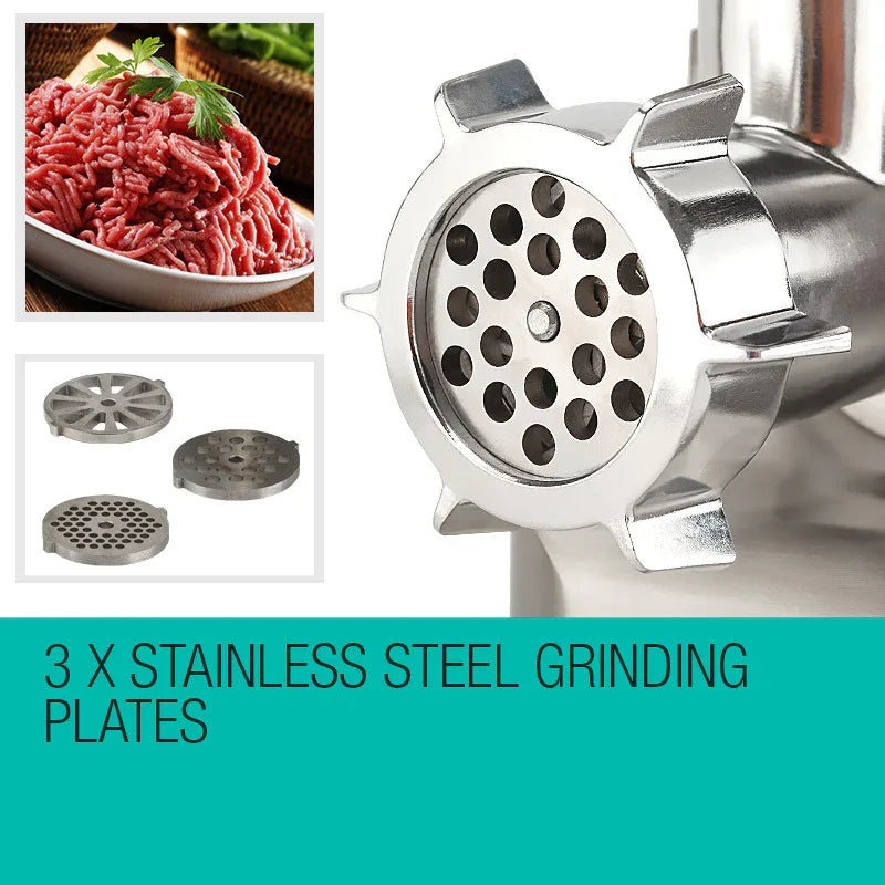EuroChef Meat Grinder Electric Mincer Sausage Filler Kebbe Maker - Mekamart Australia