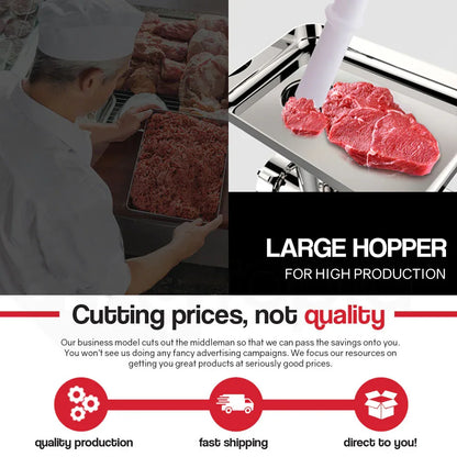 EUROCHEF Meat Grinder Mincer Food Commercial Electric Machine Chopper Shredder - Mekamart Australia