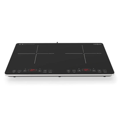EUROCHEF Double Induction Cooktop, 9 Heat Levels, Fast Electric Portable Cooker, Touch Controls, Standard 10A Power Plug - Mekamart Australia