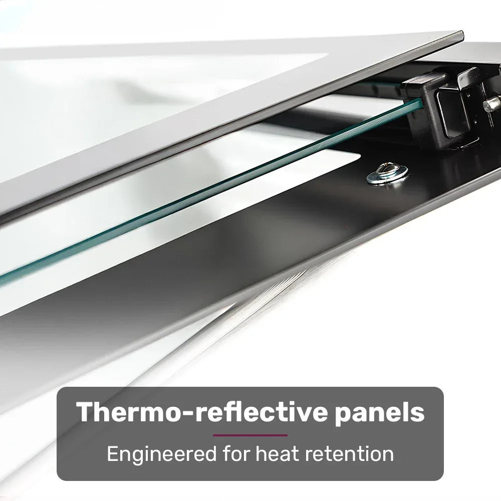 EuroChef 60cm Stainless Built-in 70L Grill 8 Function Fan Forced Electric Wall Oven - Mekamart Australia