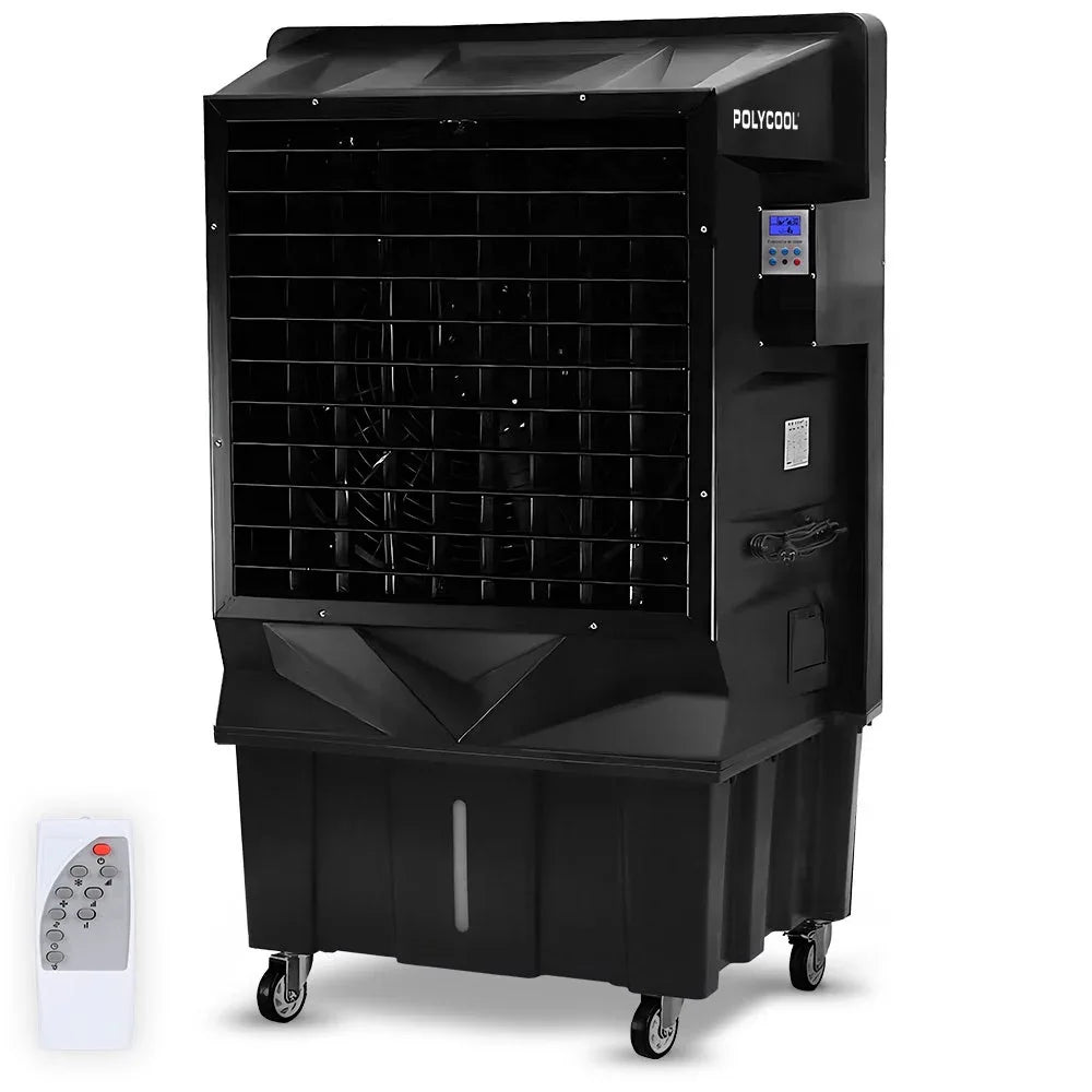 POLYCOOL 130L 750W Evaporative Air Cooler, Commercial Industrial Grade, Remote Control, Purifier, Fan - Mekamart Australia